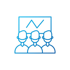 Isolated men meeting and infographic vector design