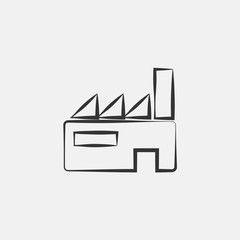 factory icon vector for web and graphic design