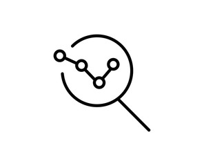 Analysis line icon