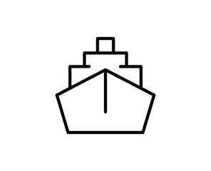 Ship line icon