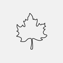 Canadian maple leaf icon vector for web and graphic design