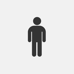 man icon vector for web and graphic design