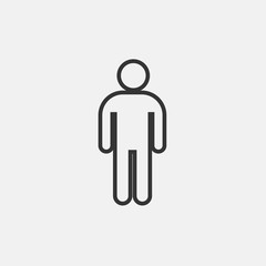 man icon vector for web and graphic design