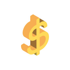 Isolated money symbol vector design