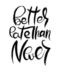 Hand lettering grunge card with textured handcrafted doodle letters in retro style