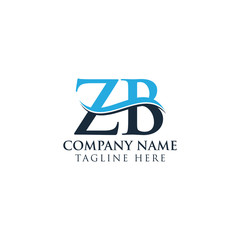Initial ZB Letter Linked Logo Vector Template. Creative Letter ZB Logo Vector.