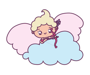 Obraz premium Baby cupid cartoon vector design