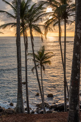 Sunset over the ocean