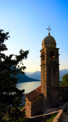 Obraz premium Old church inside Stari Grad, Kotor Montenegro