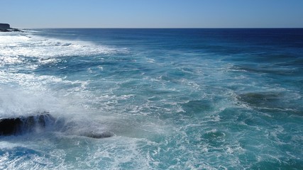 Fototapeta premium Relax with a break the waves