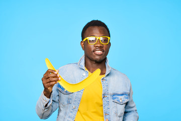 young man with thumbs up