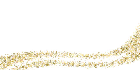 Glitter Stars. Luxury Confetti tiny Gold Christmas