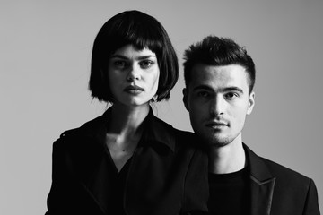 portrait of a man and woman