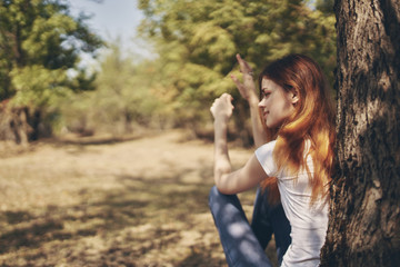 woman drinking water from a bottle