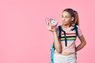 young woman with money