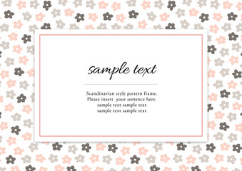 北欧風パターンのフレーム