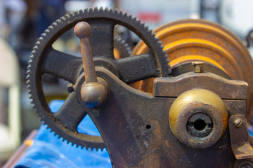 old machine gears