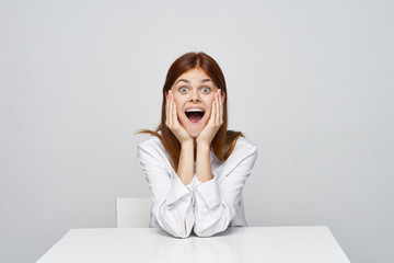 young woman in office