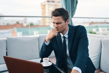 businessman talking on mobile phone