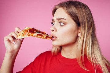 woman eating cake