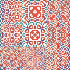 Antique talavera tiles patchworks.