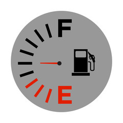 Fuel Gauge Icon Vector