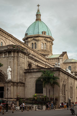 Fototapeta na wymiar Manila Cathedral, in Intramuros, Metro Manila, The Philippines