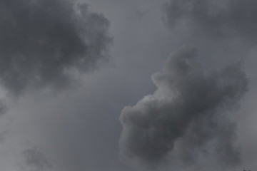Fototapeta na wymiar Clouds Storm Shapes Sun Rays
