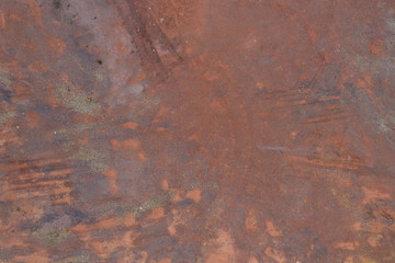 Obraz na płótnie Canvas Aerial photography red sandy ground texture top view