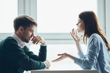 man and woman having an argument