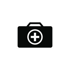 First aid kit icon vector