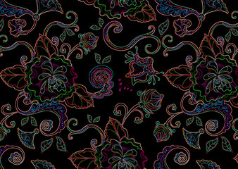 abstract floral pattern texture design
