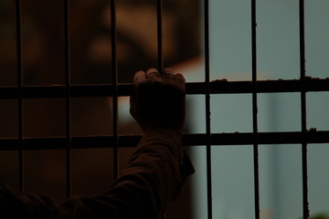 man in jail