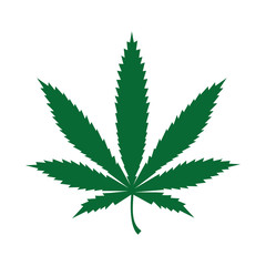 Hemp marijuana icon vector simple design