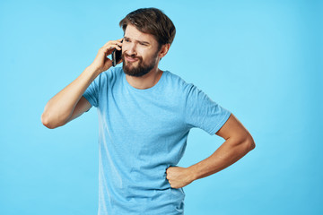 young man talking on the phone