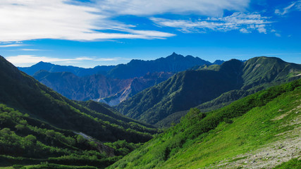 Fototapeta premium Alpy Północne Uraginza Yarigatake