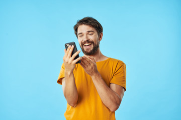 young man talking on cell phone
