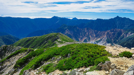 Obraz premium 北アルプス 裏銀座 槍ヶ岳 