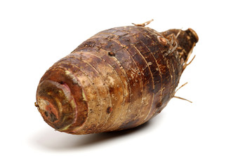 Taro on a white background