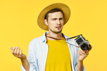 portrait of man with camera