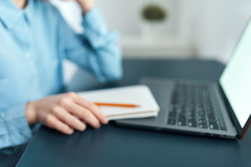 businessman working on laptop