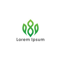 Abstract Leaf Logo design vector