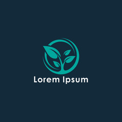 Abstract leaf logo | Vector leaf | logo design | for template.