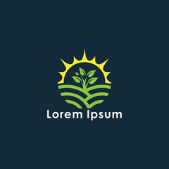 Obraz premium Abstract leaf logo | Vector leaf | logo design | for template.