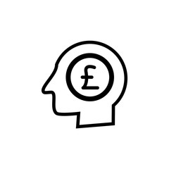 Money icon vector simple design