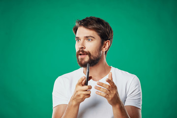 young man with cigarette