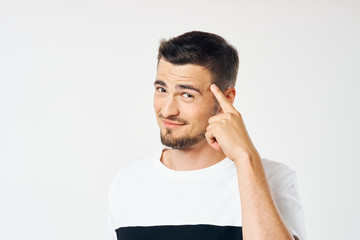 portrait of young man looking at camera