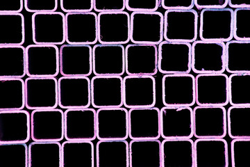 stack texture of colorful metal pipe background