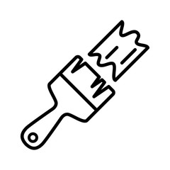 Paintbrush icon vector