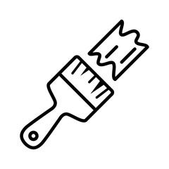 Paintbrush icon vector